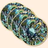 Azure Natives Wooden Coasters (set of 4)