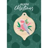 Greeting Card - Christmas Galah  