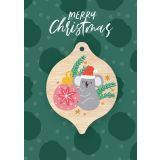 Greeting Card - Christmas Koala  