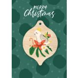 Greeting Card - Christmas Cockatoo 
