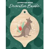 Single Bauble - Christmas Kangaroo 