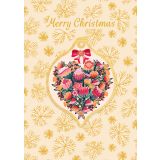Bauble Greeting Card - Heart 