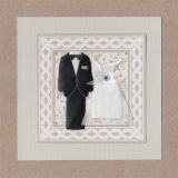 Cream Wedding Bride & Groom