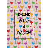 Drink Wine & Dance! Magnet Greeting Card