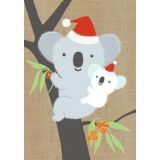 Koala and Baby  Christmas Card