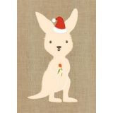 Kangaroo  Christmas Card