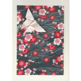 Butterfly - Grey & Red Floral