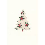 Holly Print Christmas Tree