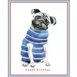 Pug Birthday Gift Card