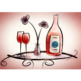 Rose Wine Bottles
