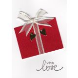 Red Glitter Gift Box