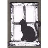 Pet Sympathy Cat in Window 