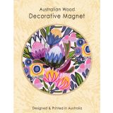 Wooden Magnet-Protea Magnifica