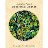 Wooden Magnet-Rainforest Flora