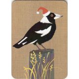Magpie Christmas Magnet