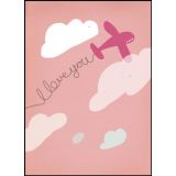 Pink Love Plane Gift Card