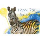 7th Birthday Zebra