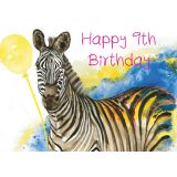 9th Birthday Zebra