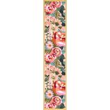 Blush Peonies & Roses Wooden Bookmark