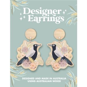 Magpie Wooden Earrings