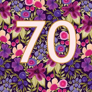 Plum Flowers 70th Birthday