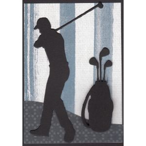 Golfer & Bag
