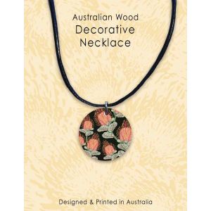 Coral Banksia Necklace