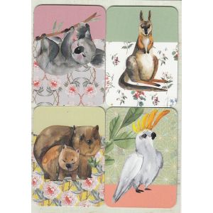 Removable Magnets Card - Australian Fauna
