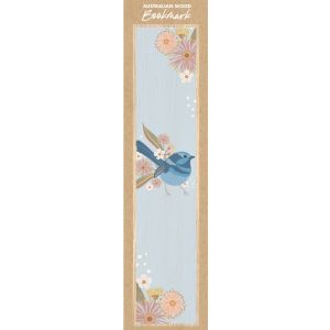 Fairy Wren Wooden Bookmark