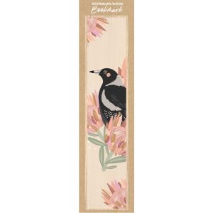 Magpie Wooden Bookmark