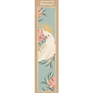 Sulphur Crested Cockatoo Wooden Bookmark