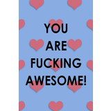You Are Fucking Awesome! 60mm x 90mm Magnet