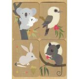 Removable Magnets card - Koala & Baby and Friends