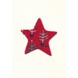 Red Fabric Christmas Star
