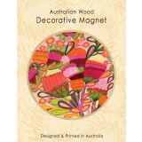 Wooden Magnet - Wild Blooms