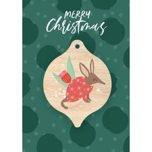 Greeting Card - Christmas Bilby 