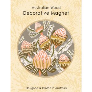 Wooden Magnet - Banksias