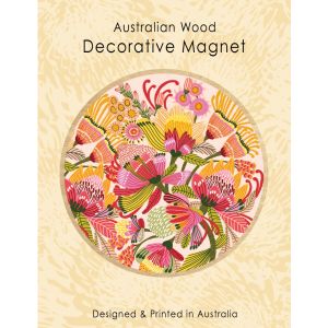 Wooden Magnet - Wild Proteas